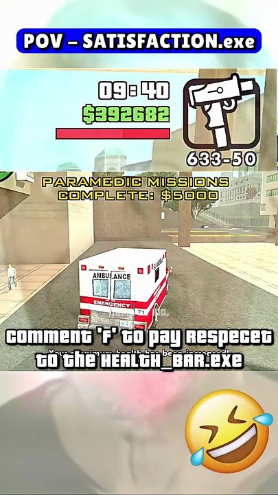 GTA San Andreas Funny Moment – POV - HEALTH_BOOST.EXE ...😂💀🔥🤣⚡️(Part 447) - #gtag #cj #funny #gtaindia #gtarp