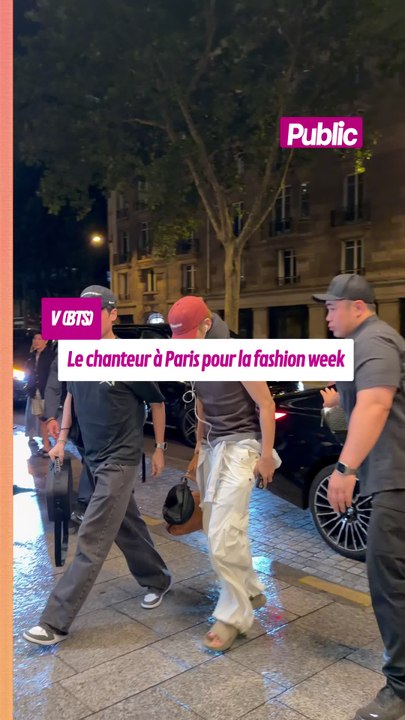 V (BTS) : le chanteur sud-coréen fait sa vie à Paris en marge de la fashion week