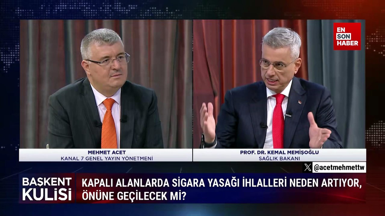 Sağlık Bakanı Kemal Memişoğlu: Sigara ve tütünün görünür olmasını istemiyoruz