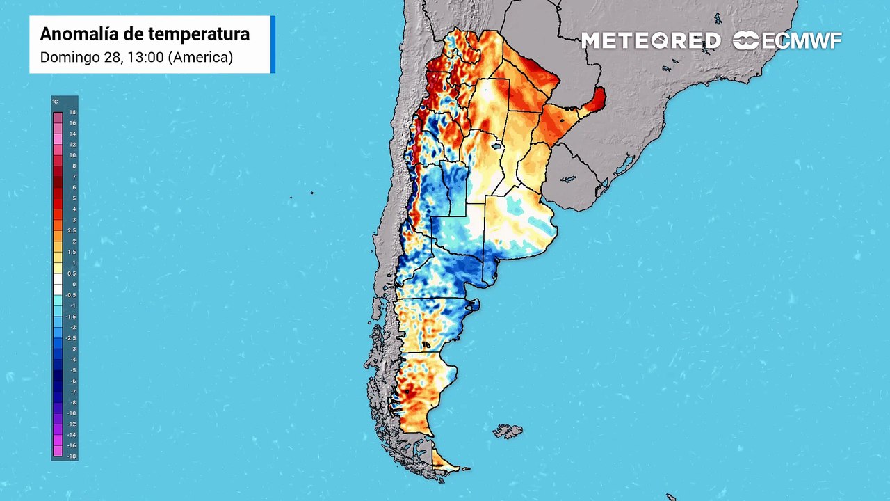 Anomalías de temperaturas