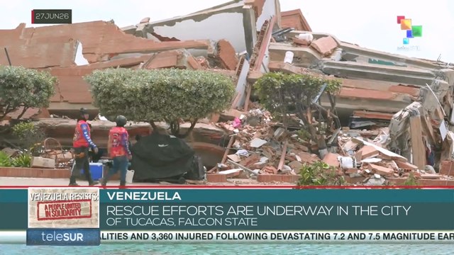 Venezuela, rescue efforts are underway in the city of Tucacas