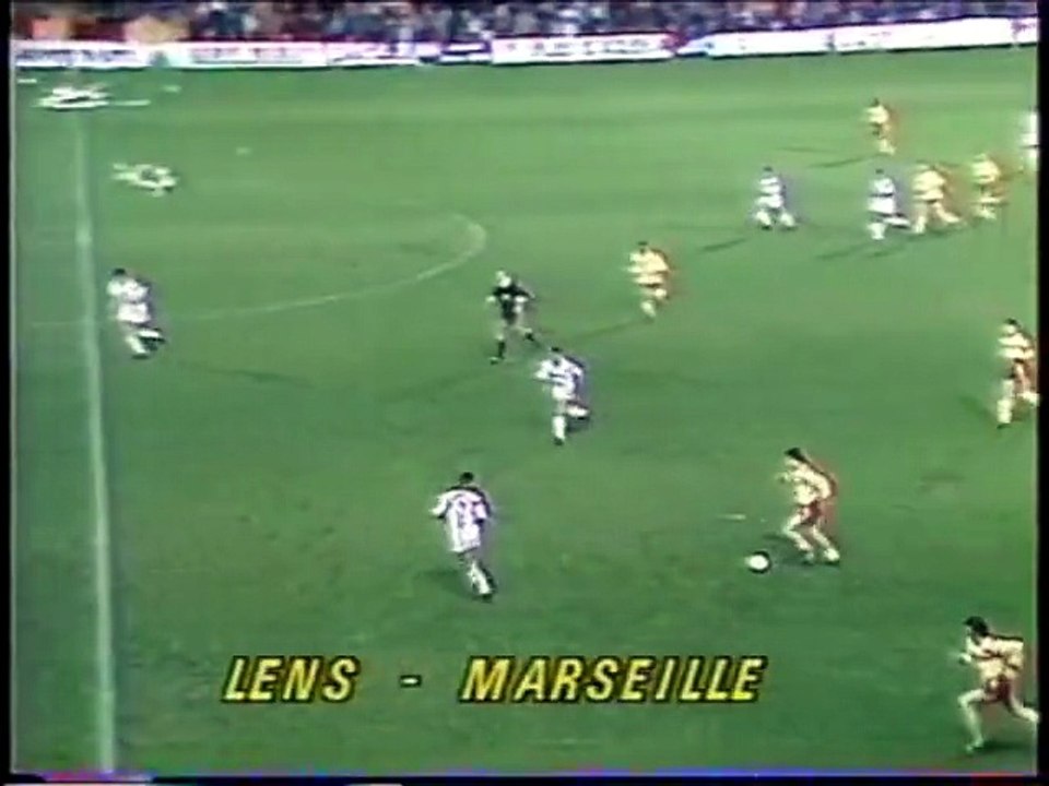 LENS - MARSEILLE - 1986 - SAISON 1986/1987 -
