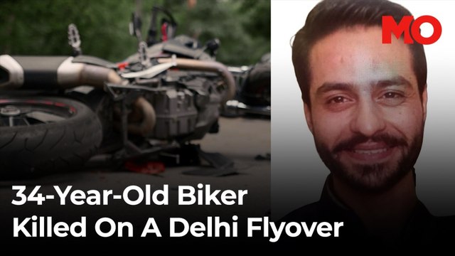 A 34-year-old biker was killed on a Delhi flyover