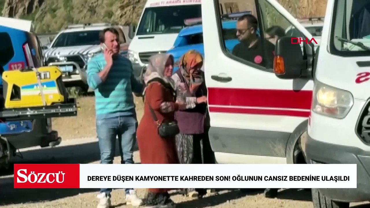 Dereye düşen kamyonette kaybolan oğlunun cansız bedenine ulaşıldı; baba aranıyor