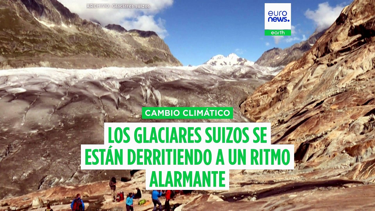 Los glaciares suizos se derriten a un ritmo preocupante en junio mientras Europa sufre calor extremo
