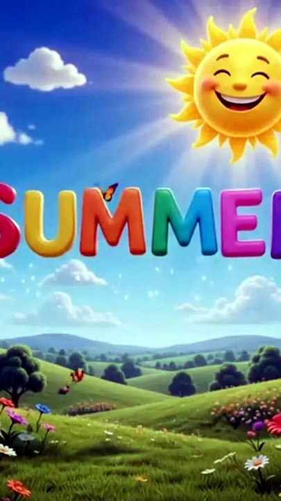Summer Season for Kids ☀️ | Sunny Summer Animation #Shorts