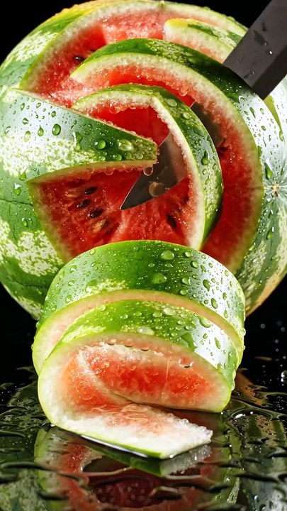 Watermelon Peeling ASMR | Super Satisfying Fruit Peeling & Juicy Sounds 🍉