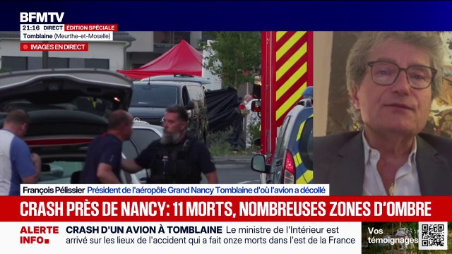 Crash d'avion près de Nancy: Les investigations du BEA ont débuté ce soir sur le site , explique François Pélissier, président de l'aéropôle Grand Nancy Tomblaine d'où l'avion a décollé