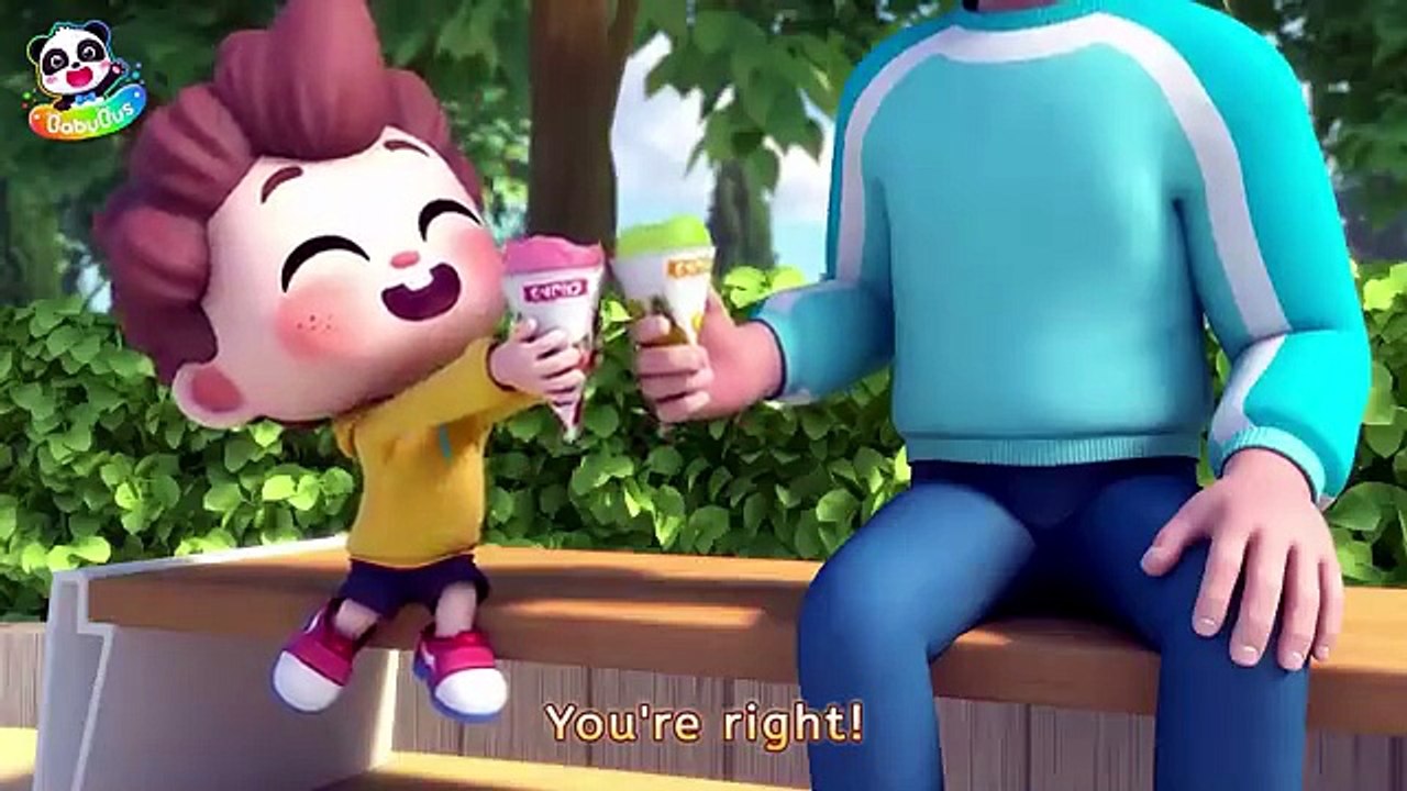 Ice Cream Truck Challenge _ Sharing is Caring _ Nursery Rhymes _ Kids Songs _ BabyBus