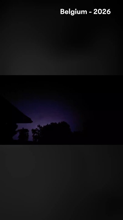 Slow motion thunderstorm in Belgium (2026)