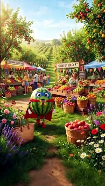🍉 Super Watermelon Saves the Fruits! 🦸‍♂️ | Kindness & Helping Others Story for Kids