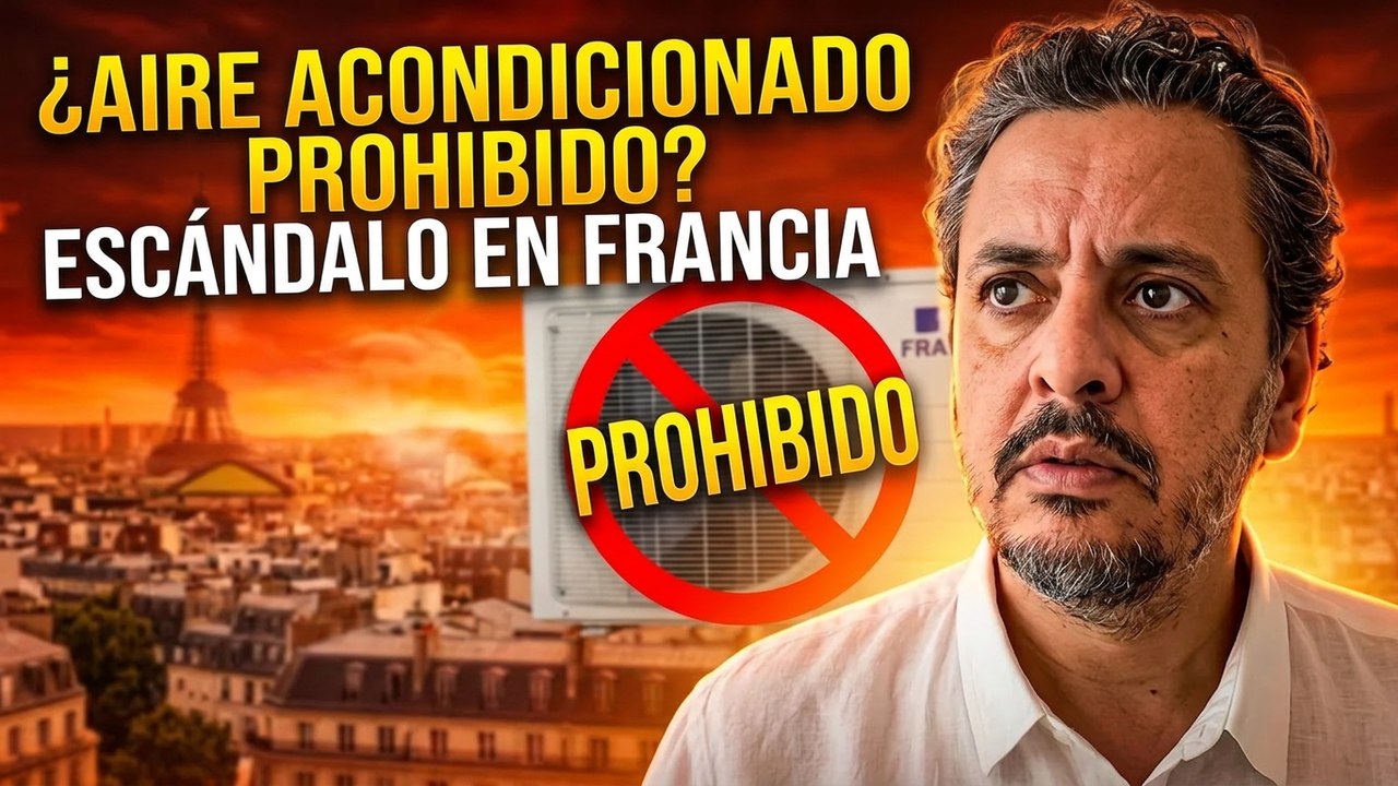 ¡Ola de calor y polémica en Francia: prohíben el aire acondicionado!