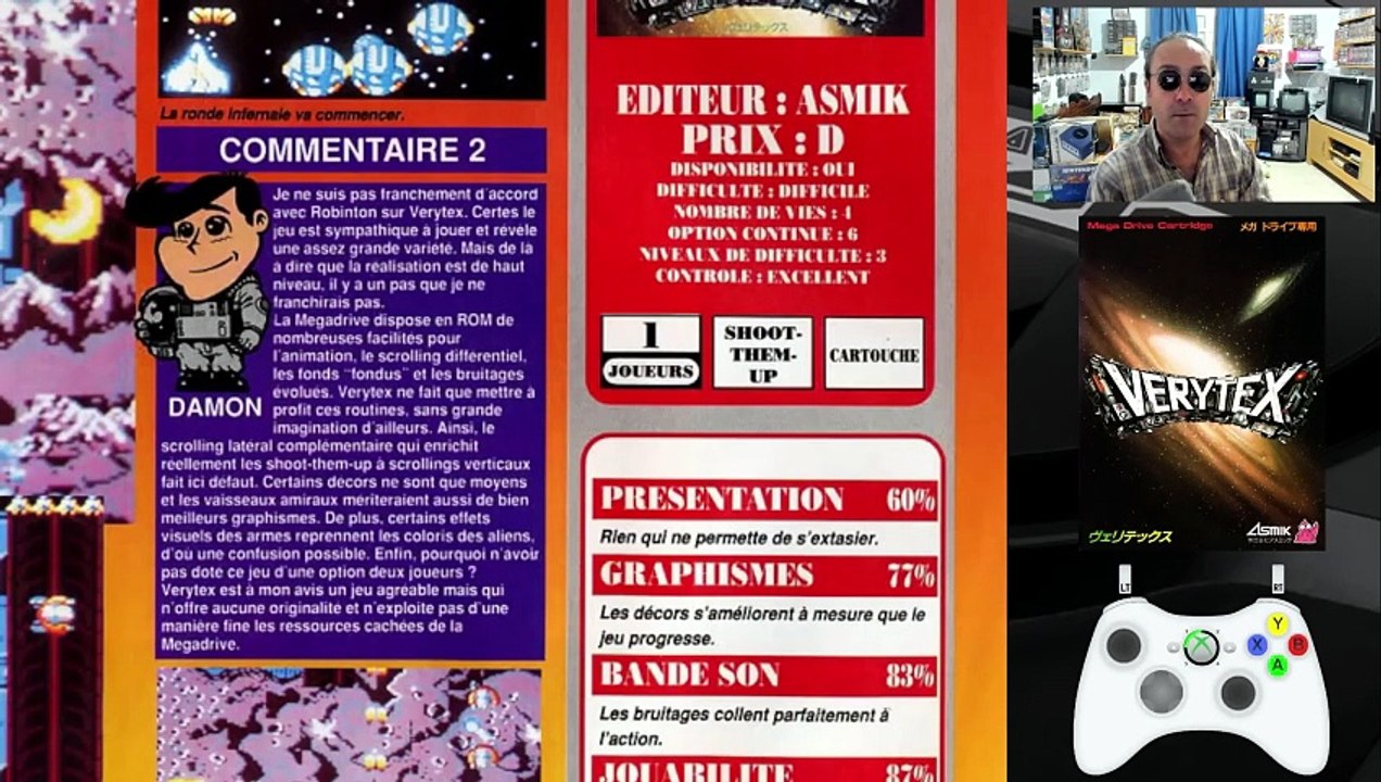 🎮 VERYTEX (Sega Megadrive) ; BOMBE (J'M Destroy) ou DAUBE (AHL) ❓🤔 (1080p_60fps_H264-128kbit_AAC-français)