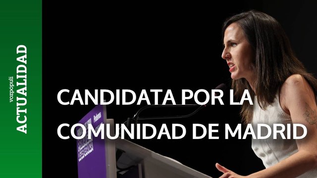 IONE BELARRA anuncia que será la CANDIDATA de PODEMOS para la COMUNIDAD DE MADRID