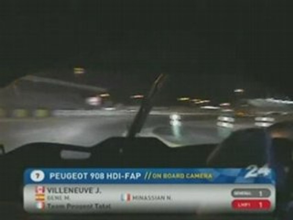 Peugeot 908 onboard lap Le Mans 2008