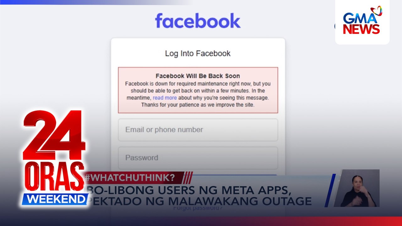 Libo-libong users ng Meta apps, apektado ng mal...
