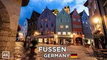 Füssen Germany 🇩🇪 | Enchanting Evening Walk After Heavy Storm 4K 🇩🇪