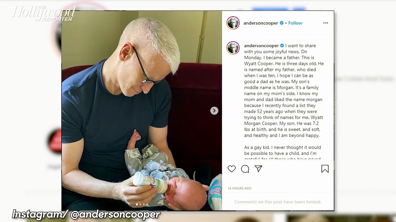 Anderson Cooper Reveals the Birth of His First Child Wyatt Morgan Cooper  | THR News [Full Movie]