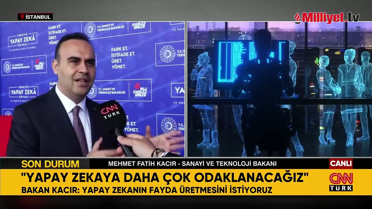 Bakan Kacır, Yapay Zeka Eylem Planı'nı CNN Türk'e anlattı! 'Fayda üretmesini istiyoruz'