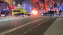 Car Catches Fire On Cork Street As Firefighters Work To Contain Blaze