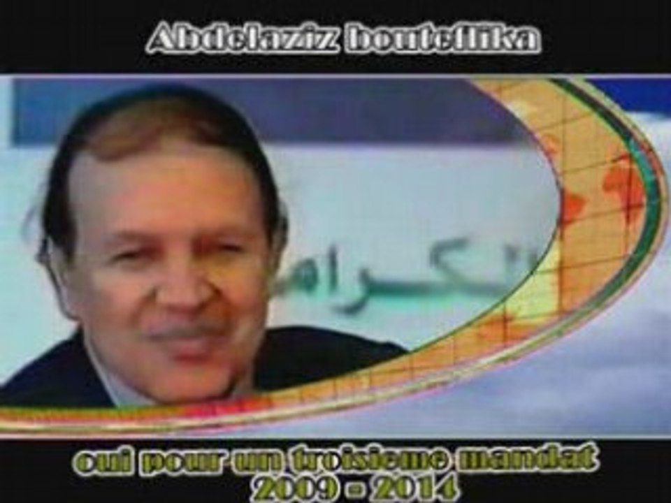 Bouteflika Oui pour un 3ème Mandat