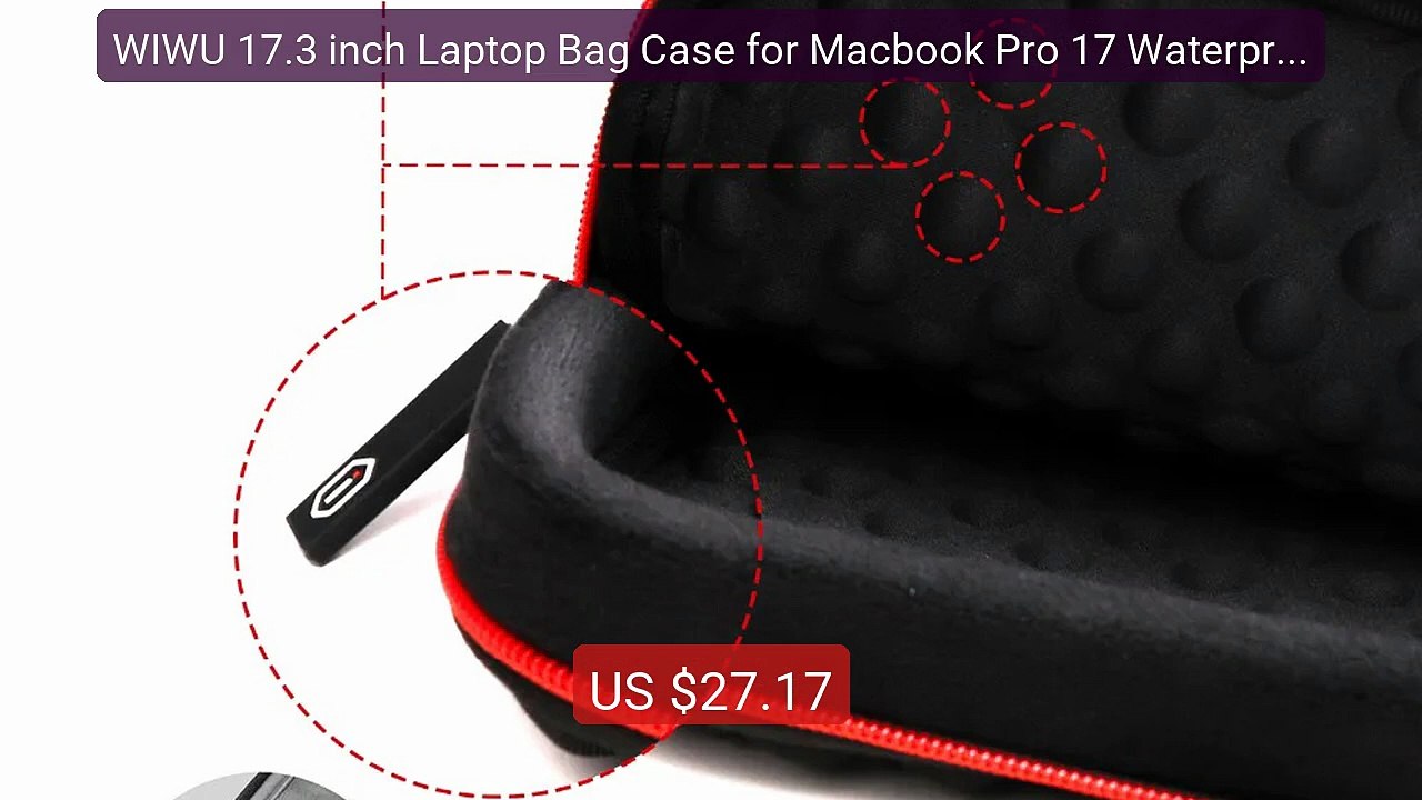 WIWU 17.3 inch Laptop Bag Case for Macbook Pro 17 Waterproof Laptop... -- Top Rated 2026 | Buy Now!