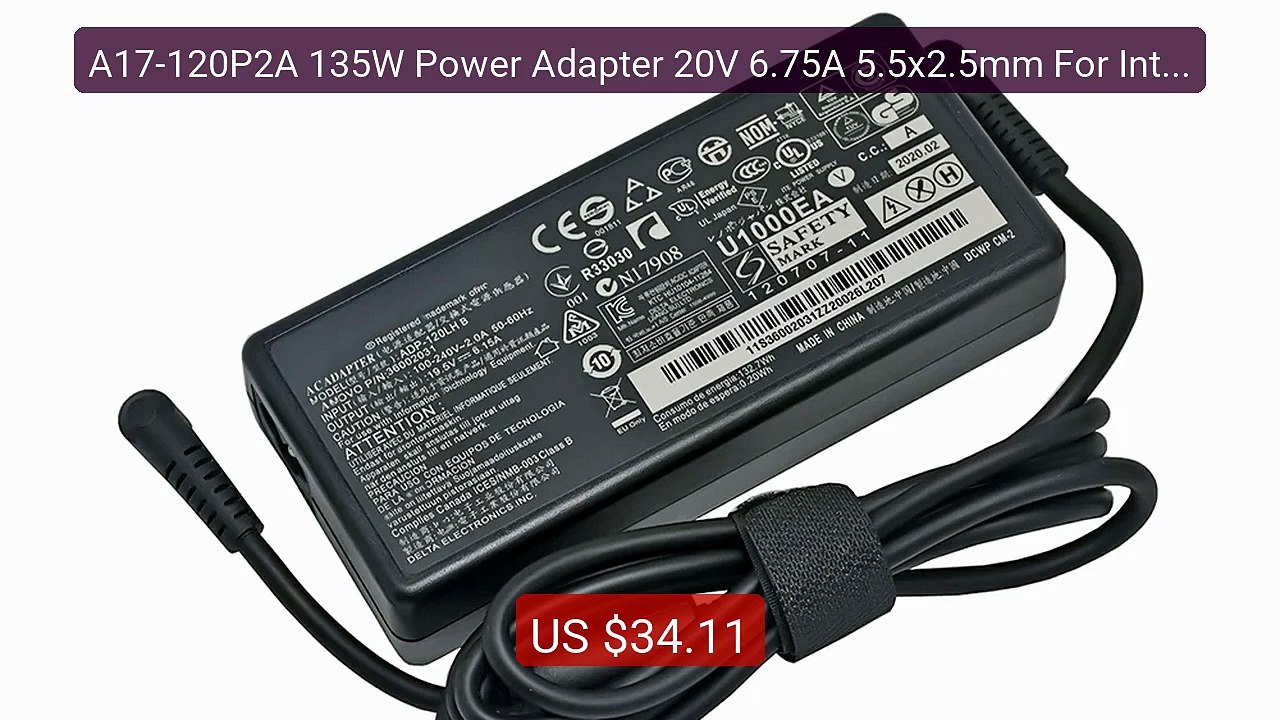 A17-120P2A 135W Power Adapter 20V 6.75A 5.5x2.5mm For Inter N... -- Amazing Value 2026 | Must Have!