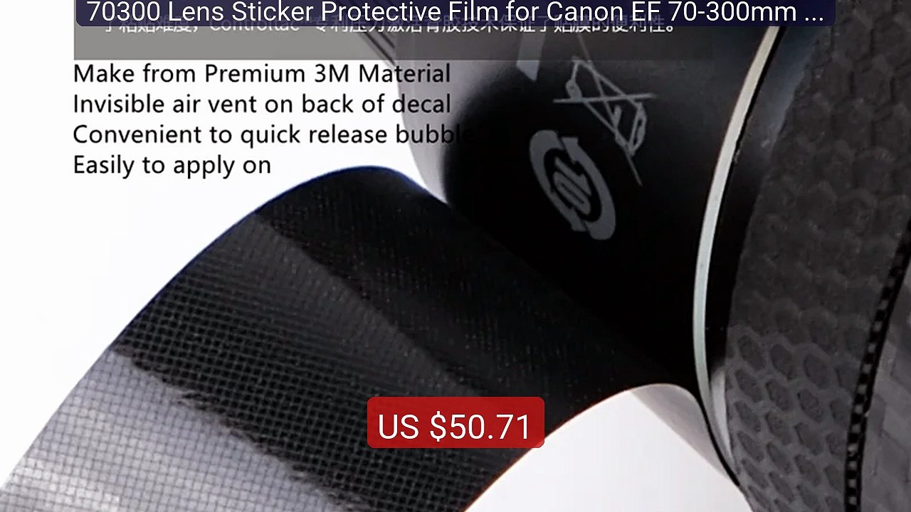 70300 Lens Sticker Protective Film for Canon EF 70-300mm f/4-... -- Amazing Value 2026 | Must Have!