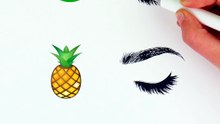 Food eyeshadow look ideas! 🍉❤️