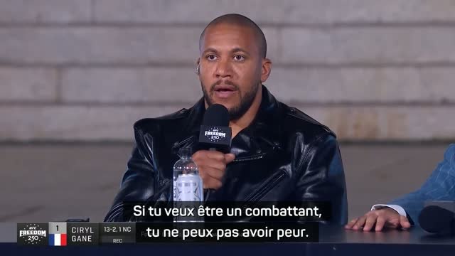 UFC Freedom 250 - Gane : Si tu veux être un combattant, tu ne peux pas avoir peur
