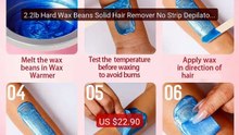 2.2lb Hard Wax Beans Solid Hair Remover No Strip Depilatory Ho... -- Best Buy 2026 | Great Quality!