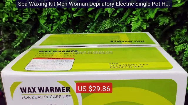 Spa Waxing Kit Men Woman Depilatory Electric Single Pot Hair R... Hot Deal 2026 | Limited Offer!
