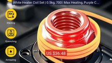 White Heater Coil Set | 0.5kg, 700℃ Max Heating, Purple Copper... -- Hot Deal 2026 | Limited Offer!