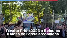 Rivolta Pride 2026 a Bologna: il video dell'onda arcobaleno