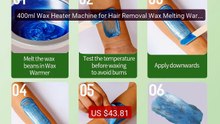 400ml Wax Heater Machine for Hair Removal Wax Melting Warme... -- Top Pick 2026 | Unbeatable Price!