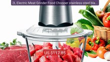 2L Electric Meat Grinder Food Chopper stainless-steel blades  Smal... -- Best Deal 2026 | Shop Now!