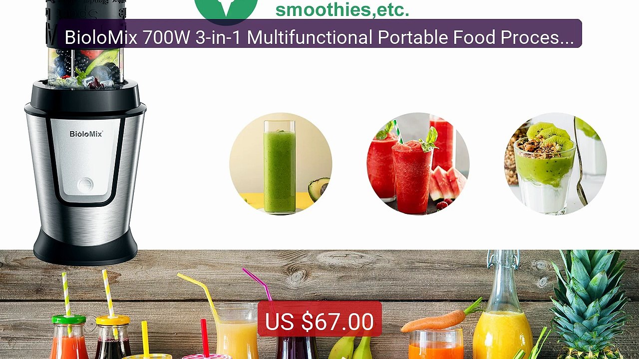 BioloMix 700W 3-in-1 Multifunctional Portable Food Processor J... -- Hot Deal 2026 | Limited Offer!