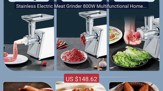 Stainless Electric Meat Grinder 800W Multifunctional Home Saus... Hot Deal 2026 | Limited Offer!
