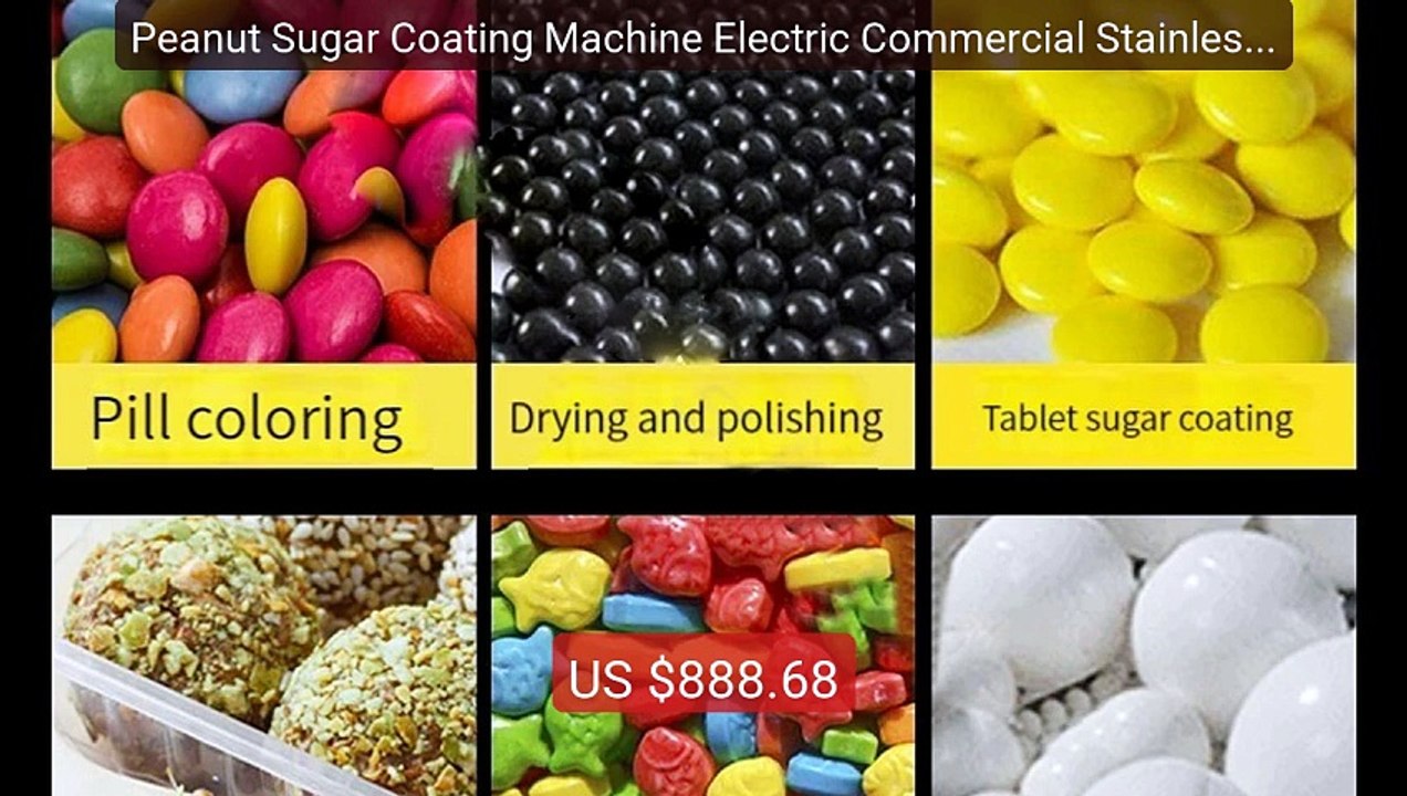 Peanut Sugar Coating Machine Electric Commercial Stainless St... -- Amazing Value 2026 | Must Have!
