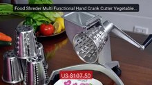 Food Shreder Multi Functional Hand Crank Cutter Vegetable Chee... -- Best Buy 2026 | Great Quality!