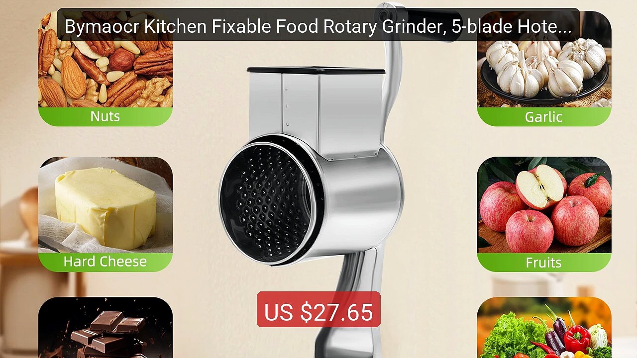 Bymaocr Kitchen Fixable Food Rotary Grinder, 5-blade Hotel St... -- Amazing Value 2026 | Must Have!