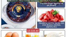A98I-Electric Meat Grinder Stainless Steel Multi-Function Food Proc... -- Top Rated 2026 | Buy Now!