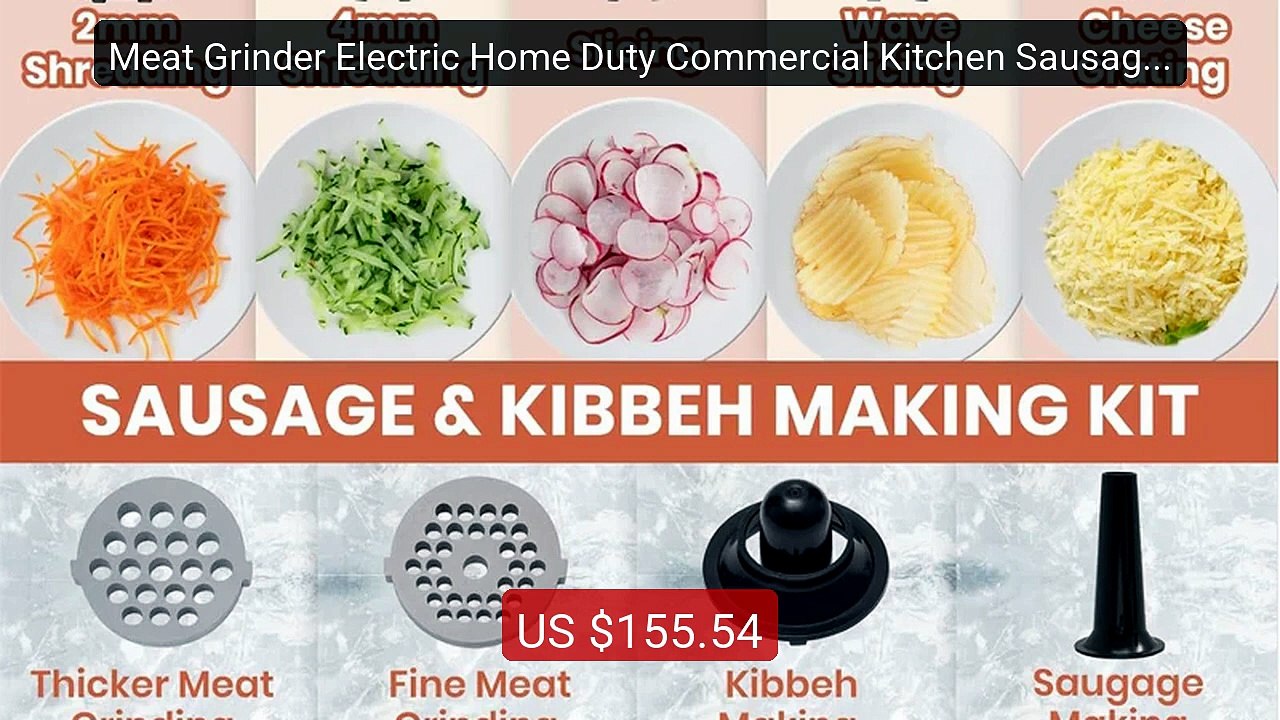 Meat Grinder Electric Home Duty Commercial Kitchen Sausage Stuffer... -- Best Deal 2026 | Shop Now!