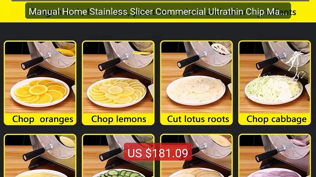 Manual Home Stainless Slicer Commercial Ultrathin Chip Machine Fru... -- Best Deal 2026 | Shop Now!