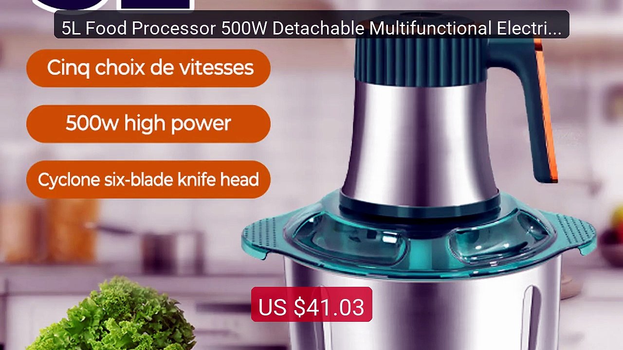 5L Food Processor 500W Detachable Multifunctional Electric ... -- Top Pick 2026 | Unbeatable Price!
