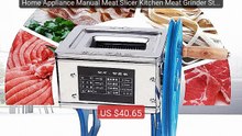 Home Appliance Manual Meat Slicer Kitchen Meat Grinder Stainle... -- Best Buy 2026 | Great Quality!