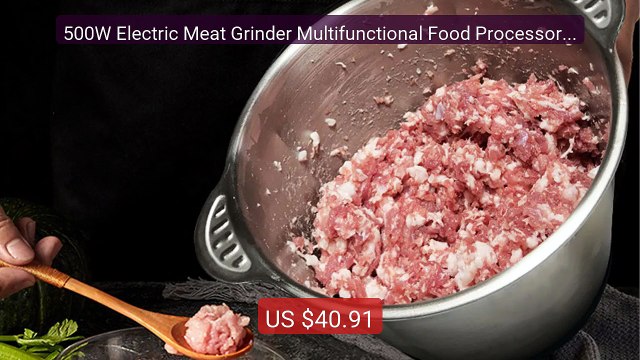 500W Electric Meat Grinder Multifunctional Food Processor w... Top Pick 2026 | Unbeatable Price!