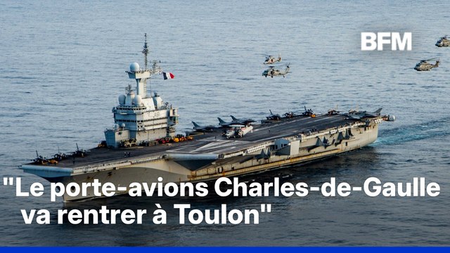 Le porte-avions Charles de Gaulle va rentrer à Toulon dans les prochains jours