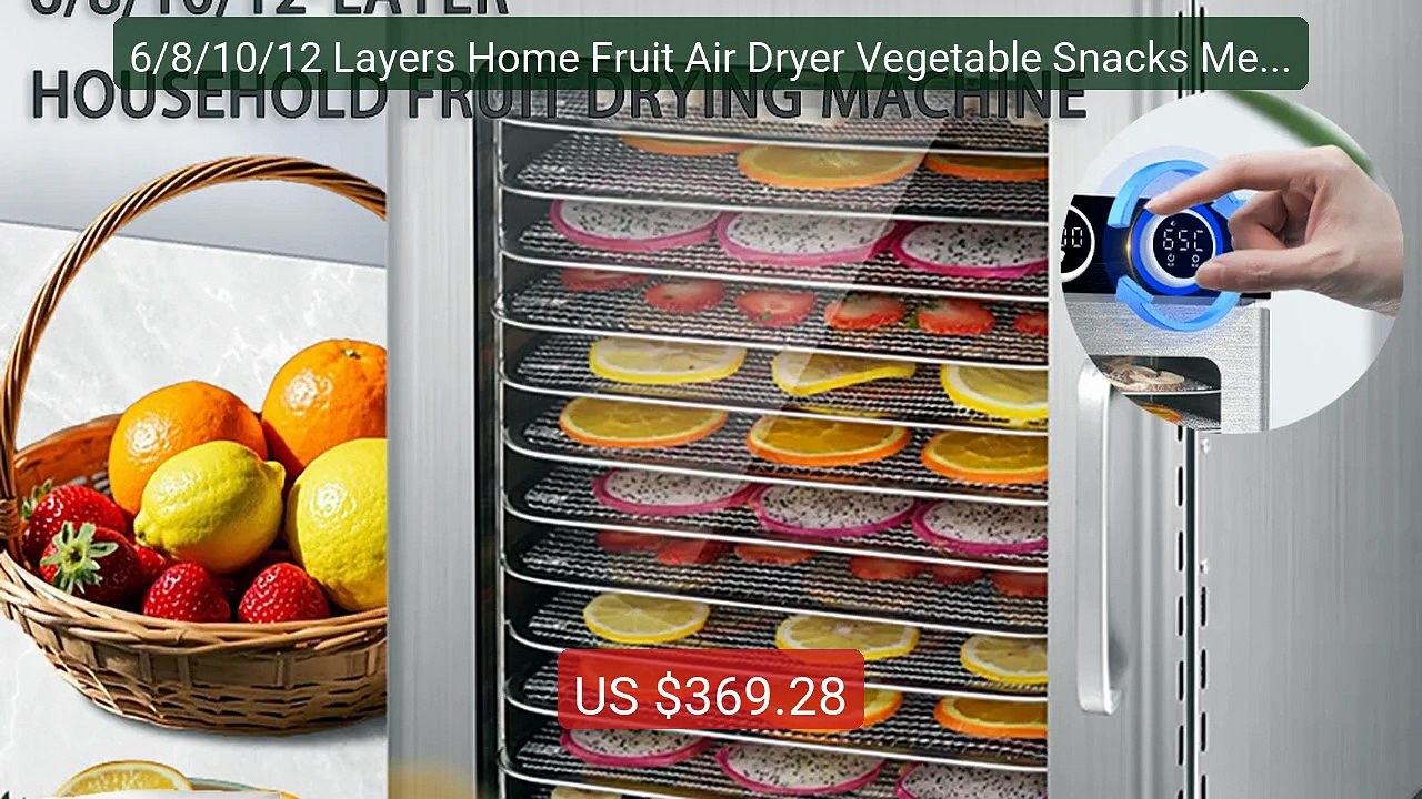 6/8/10/12 Layers Home Fruit Air Dryer Vegetable Snacks Meat... -- Top Pick 2026 | Unbeatable Price!