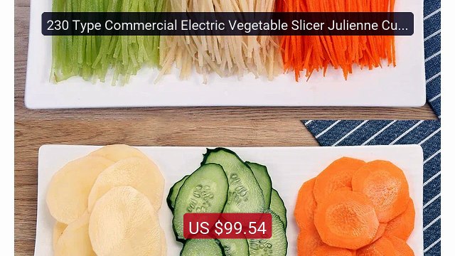 230 Type Commercial Electric Vegetable Slicer Julienne Cutter ... Best Buy 2026 | Great Quality!